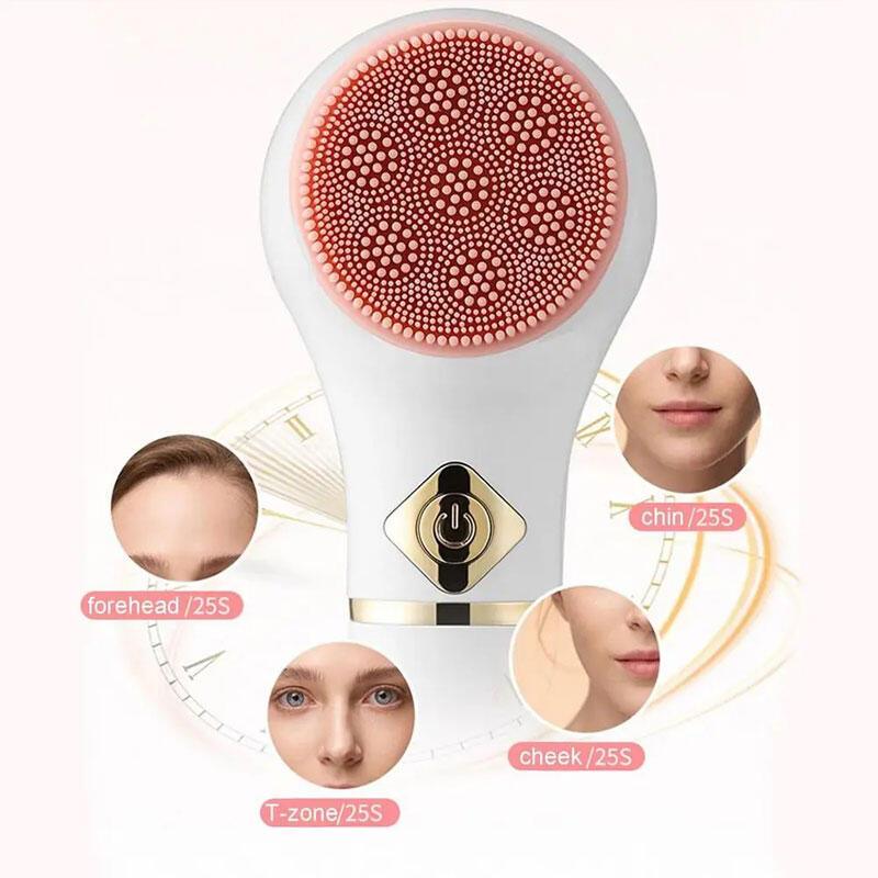 Electric facial cleansing brush