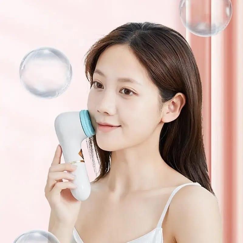 Electric facial cleansing brush