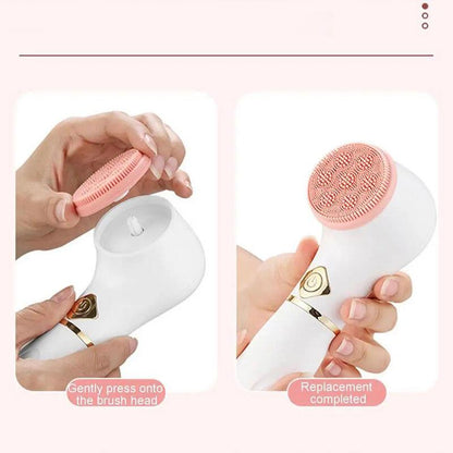 Electric facial cleansing brush